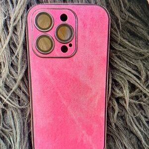 SHEIN Vibrant Pink Phone Case